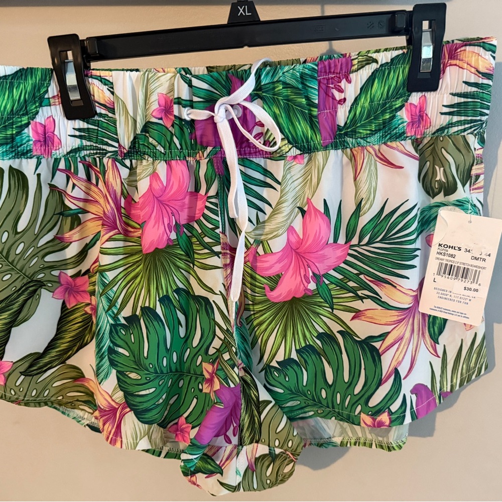 NWT Hurley Floral Swim Shorts. Size L
